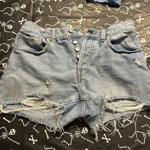 Free People jean shorts
